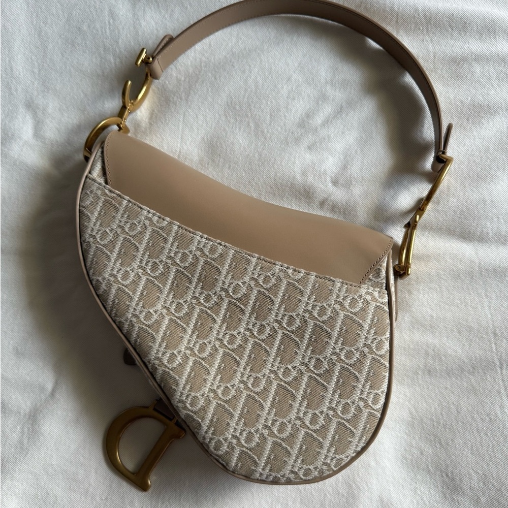 Dior Monogram Saddle Bag Tan - Picture 3 of 8